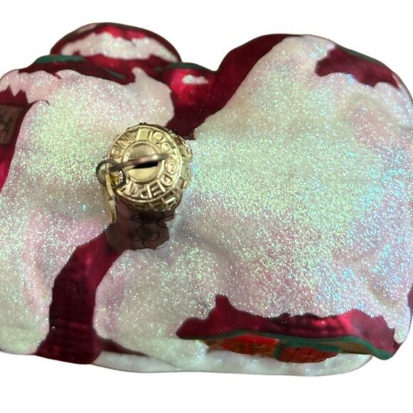 Department 56 - North Pole - Glass Ornament "Santas Workshop" Vintage -‎ 1990's - Picture 11 of 16